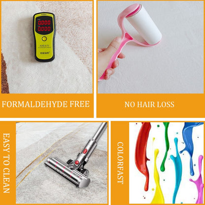 Creative Design Living Room Carpet Colorful Trendy Fluffy Non-slip Parlor Table Floor Mat Children Bedroom Bedside Rug ????? ???