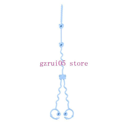 W89E Silicone Pacifier Chain Teething Toy Lanyard Rope Drop Prevention Baby Pacifier Holder Leash Infant Nursing Essential
