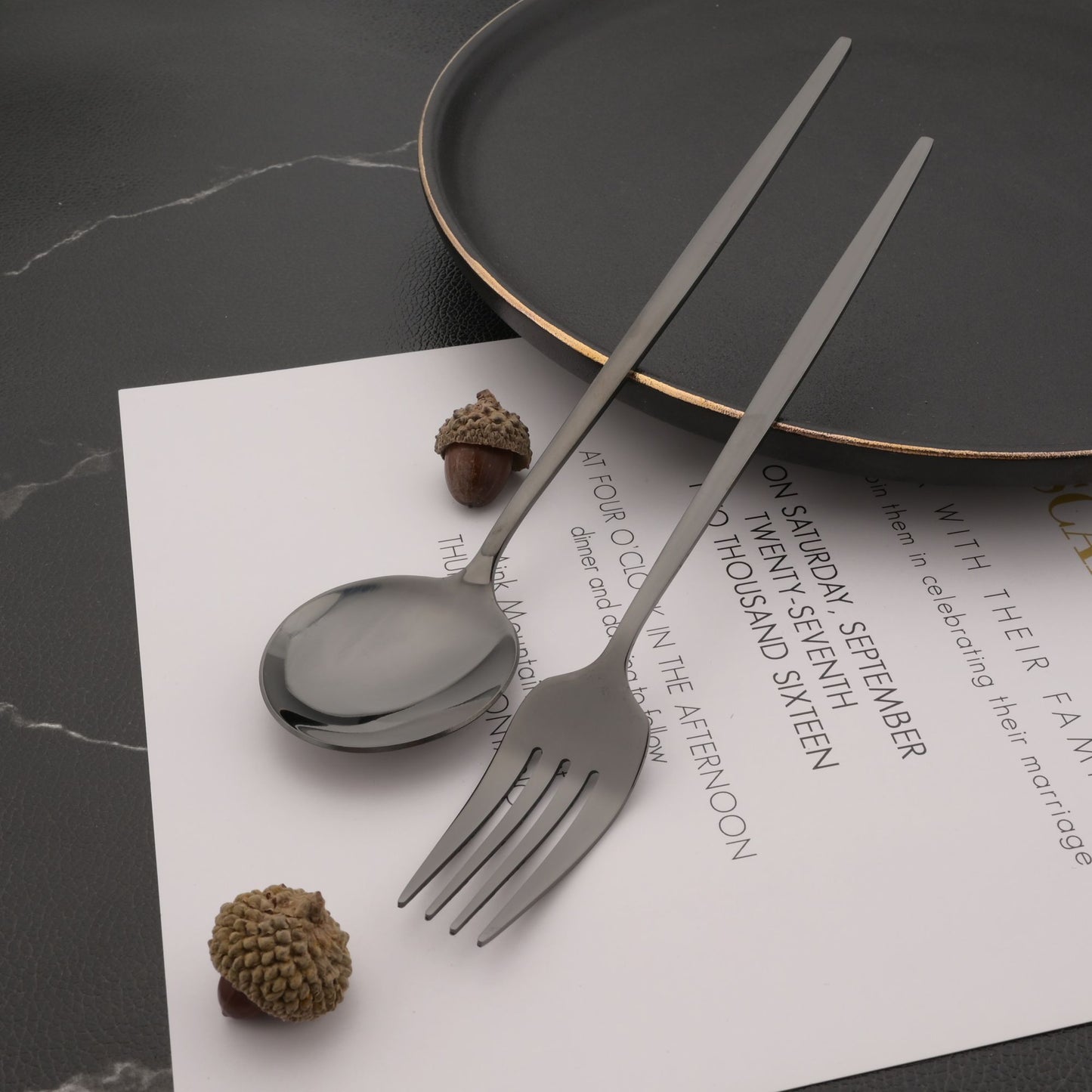Conjunto de 6 Garfos de Jantar de Aço Inoxidável Polido Talheres Dourados Prateados Utensílios de Cozinha Ocidentais Garfos de Mesa para Restaurante