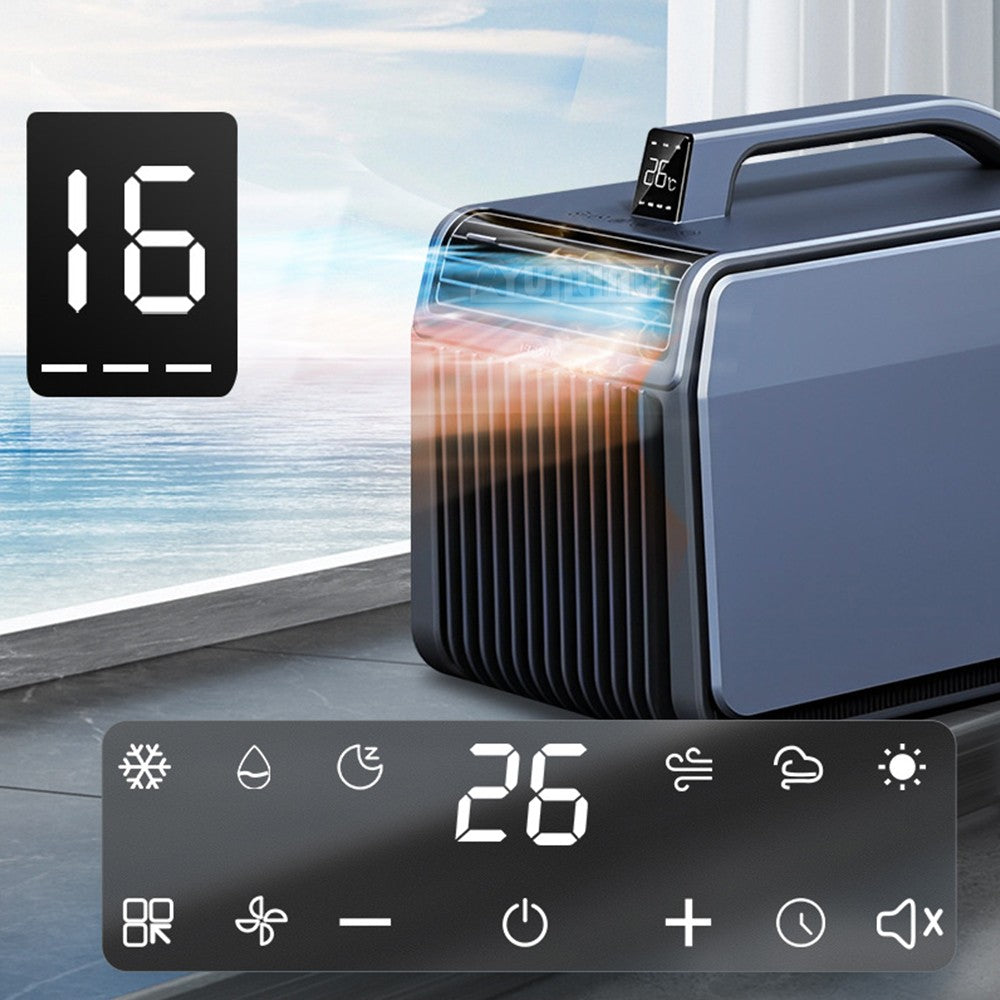 Aparelho de Ar-Condicionado Portátil para Barraca de Acampamento, Quente e Frio, Controle de Clima, Aquecedor, Resfriador, Unidade de Ar-Condicionado Móvel