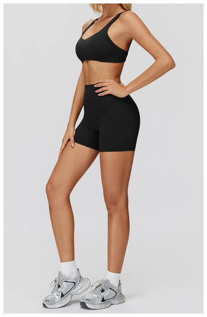 Sports Shorts Women Buttock Lift Gym Leggings Women Cycling Slim Fit Workout Shorts High Waist Yoga Shorts Running Fitness Pants