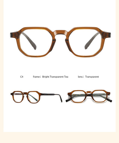 Óculos de Leitura com Prescrição para Homens Acetato Miopia Óculos Femininos Bloqueio de Luz Azul Lentes CR39 Armação de Óculos para Computador Ponta de Caneta