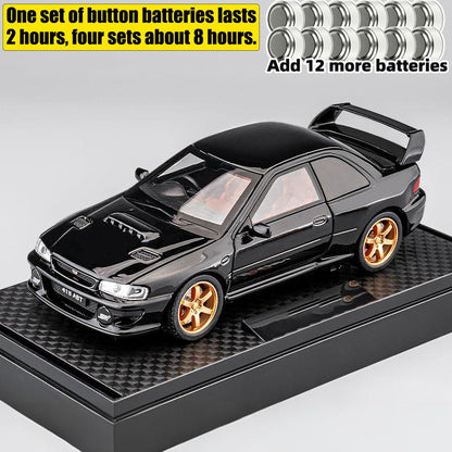 JDM 1/32 Subaru Impreza WRX STI Rally Supercar Diecast Model Alloy Metal Car Children's Toy Car Miniature Mini GT Holiday Gifts