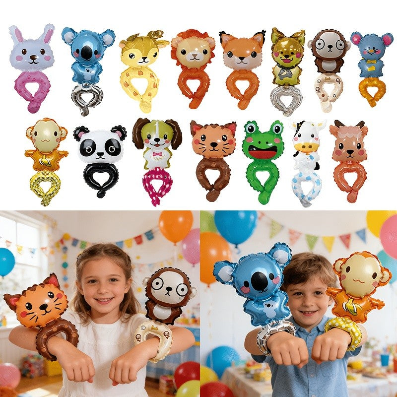 30 Animal-Shaped Wrist Balloons, Birthday Decoration Balloons, Party Decoration Balloons, Halloween Decorations, Christmas Decorations, Event Decoration Balloons, Cute Cartoon Toy Balloons, Birthday Gifts, Various Cartoon Animal Designs