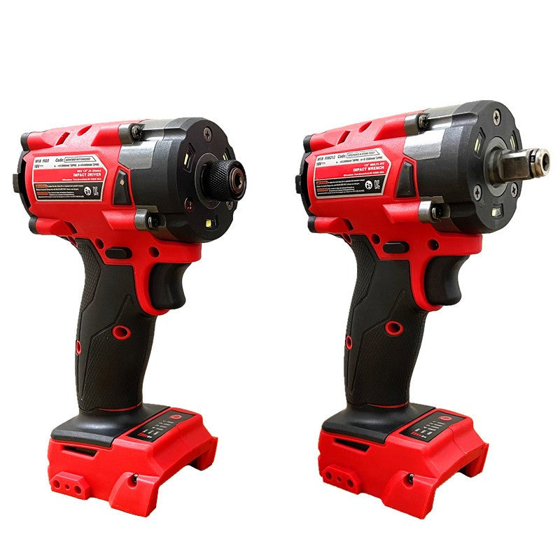 Compatível com para Bateria Milwaukee 18V Chave Elétrica Sem Fio Parafusadeira Furadeira de Impacto Sem Escova Ferramentas Elétricas Reparo de Carros Caminhões