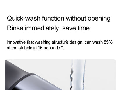 Mijia Electric Shaver S302 LED Digital Display IPX7 Waterproof 800mAh Tpye-C Rechargeable Razor Shaver for Men