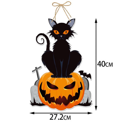 Halloween decoration pumpkin bat hanging decoration haunted house party decoration Halloween door hanging decoration