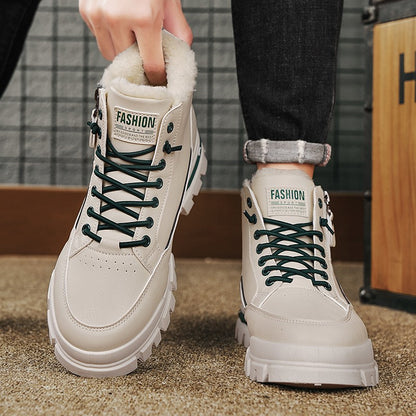 Men's winter warm ankle boots, new anti-slip sports shoes, men's motorcycle snow boots Botas Para Hombre