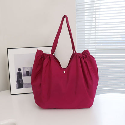 Fashion Foldable Shopping Bag Environmental Protection Large Capacity Supermarket Shopping Portable Folding Bag Out Handbag