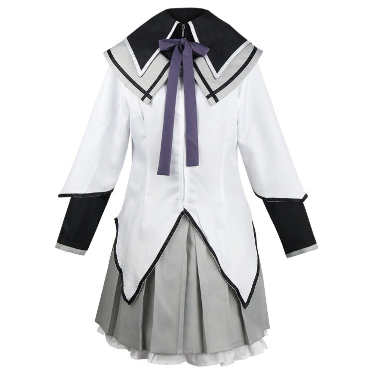 Anime Akemi Homura Cosplay Costume Fighting Uniform Stockings Akemi Homura Outfits