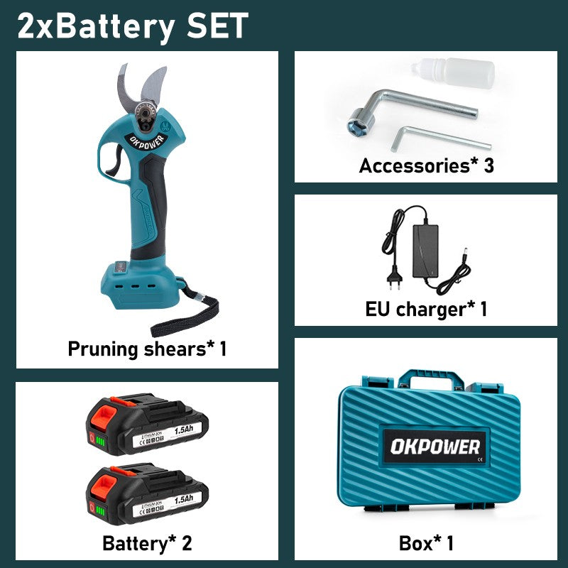 Tesoura de Poda Elétrica Sem Escova 45mm Árvore Frutífera Bonsai 4 Engrenagens Tesoura de Poda Sem Fio Ferramentas Elétricas para Bateria Makita 18V Pino