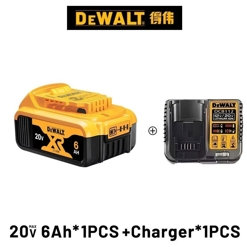 DEWALT Bateria 20V 6AH recarregável de íon de lítio carregador DCB118 Parafusadeira Furadeira Elétrica sem escovas DCD805 ferramenta elétrica