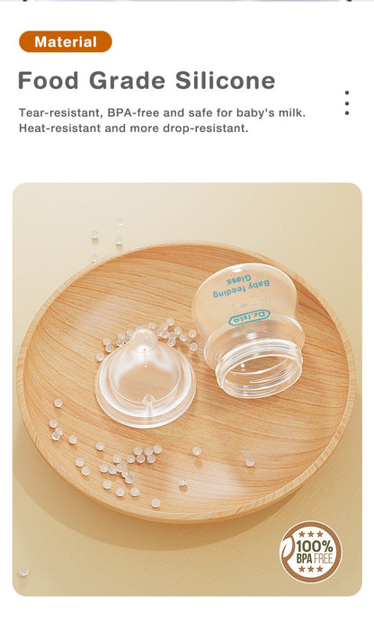 Newborn Glass Bottles 90/160ML Anti-Choke Baby Bottle Anti-flatulence Milk Feeding Bottles Infant BPA Free For 0-6Month