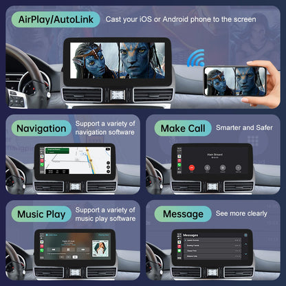 Rádio automotivo com tela touch screen Linux para Mercedes Benz ML W166 ML350 GL X166 2012-2015 GPS com Carplay Android Auto Airplay Mirroring
