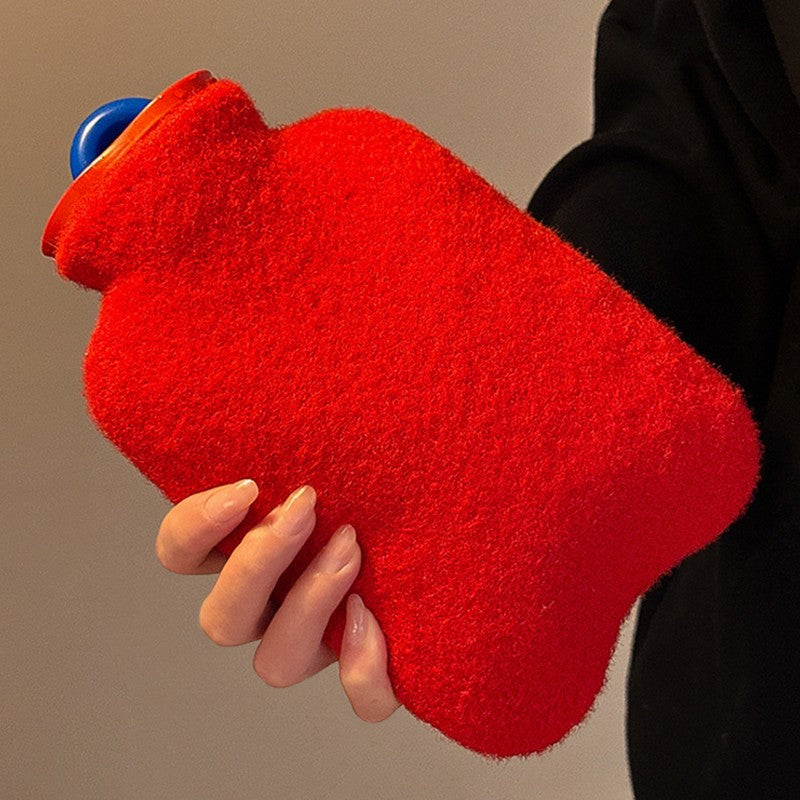 300/650ML Plush  Hot Water Bag  Winter Removable  Hot Water Bottle  Winter Hand Foot Warmer