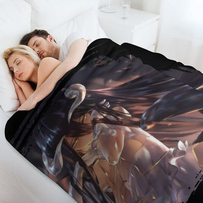 Albedo - Overlord Throw Blanket Single Blankets Sofas Of Decoration Sofa Quilt Luxury St Blankets