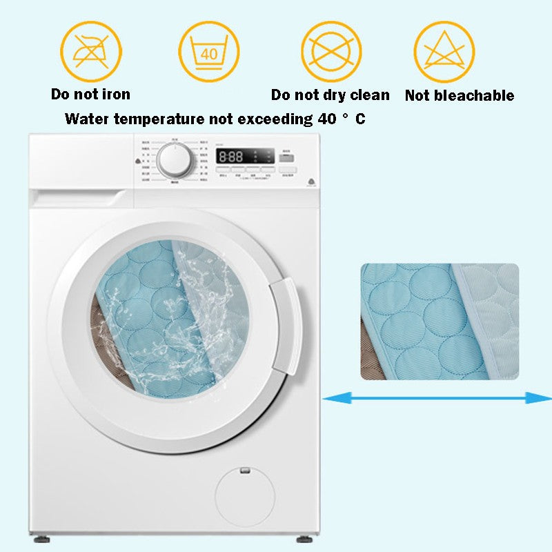 Tapete Gelado para Cães e Gatos, Colchonete Refrescante de Seda Gelada e Antiumidade para Animais de Estimação, Almofada para Dormir no Verão, 5 tamanhos