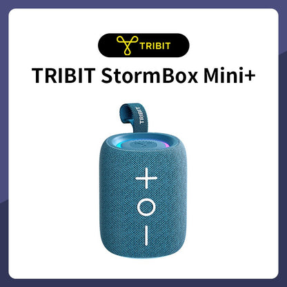 Alto-falante Bluetooth TRIBIT StormBox Mini, 12W Som 360° com XBass, LEDs, 12 Horas de reprodução, IPX7 à prova d'água, Para Caminhada/Ar Livre