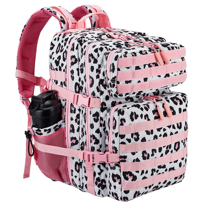 LHI Mochila Tática 45L/35L/25L para Homens e Mulheres, À Prova D'Água, Bolsa de Ginástica para Atletas, Mochila de Viagem para Caminhada ao Ar Livre com Porta-Garrafas