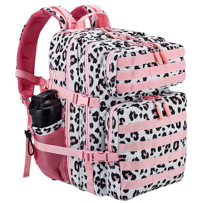 LHI Mochila Tática 45L/35L/25L para Homens e Mulheres, À Prova D'Água, Bolsa de Ginástica para Atletas, Mochila de Viagem para Caminhada ao Ar Livre com Porta-Garrafas