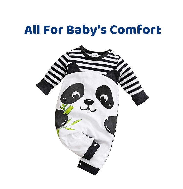 Newborn Baby Romper Cotton comfort long sleeve Unisex Baby Bodysuits Three-dimensional cartoon panda shape Bebe Boy Girl Clothes