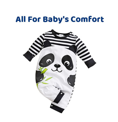Newborn Baby Romper Cotton comfort long sleeve Unisex Baby Bodysuits Three-dimensional cartoon panda shape Bebe Boy Girl Clothes
