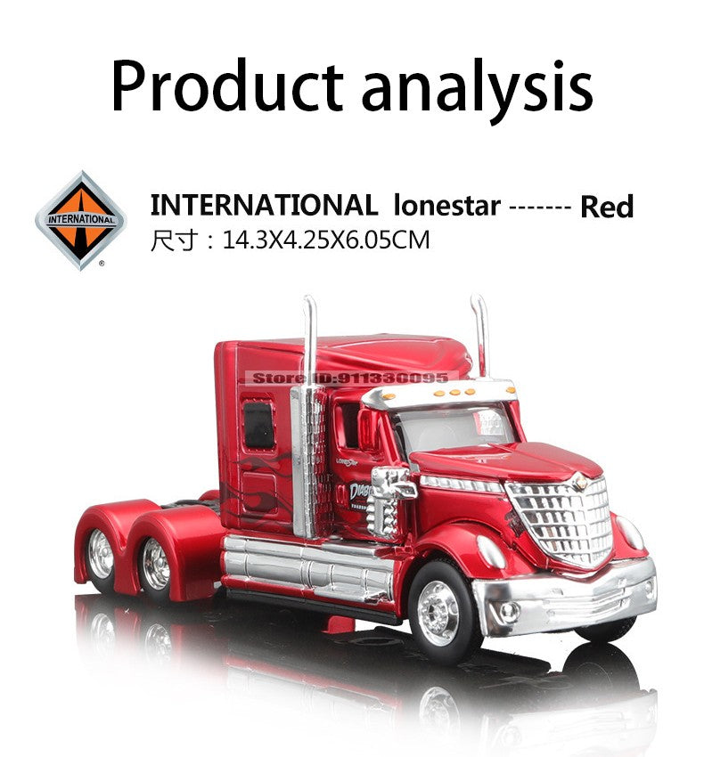 Maisto 1:64 Mercedes-Benz MACK Anthem Trailer modelo de simulação de carro modelo de carro de liga leve brinquedo de carro masculino presente de coleção