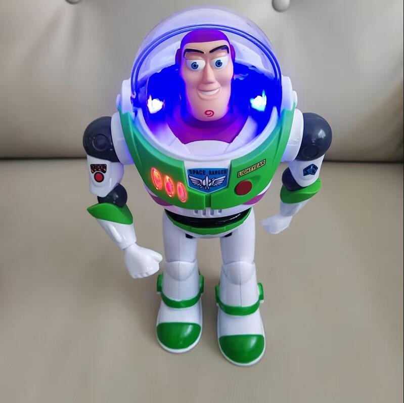 Brinquedos Toy Story Buzz Lightyear Modelo Pixar Robô Elétrico que Anda Boneco de Ação Brinquedo de Presente de Aniversário Modelo de Brinquedos Para Crianças