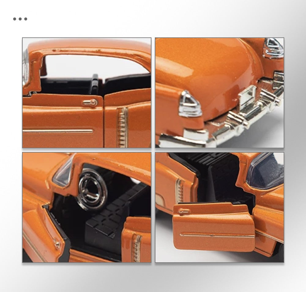 1:32 Alloy Diecast Mustang GT Classic Vintage Car Model Pull Back Car Miniature Vehicle Replica For Collection Gift for Kid