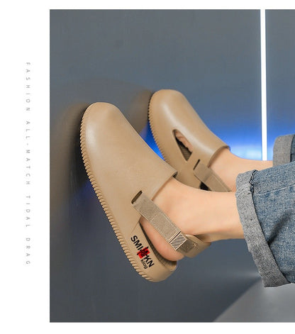 Men's casual hole shoes summer new EVA breathable soft soled sandals outdoor waterproof beach shoes youth fashion Joker slippers