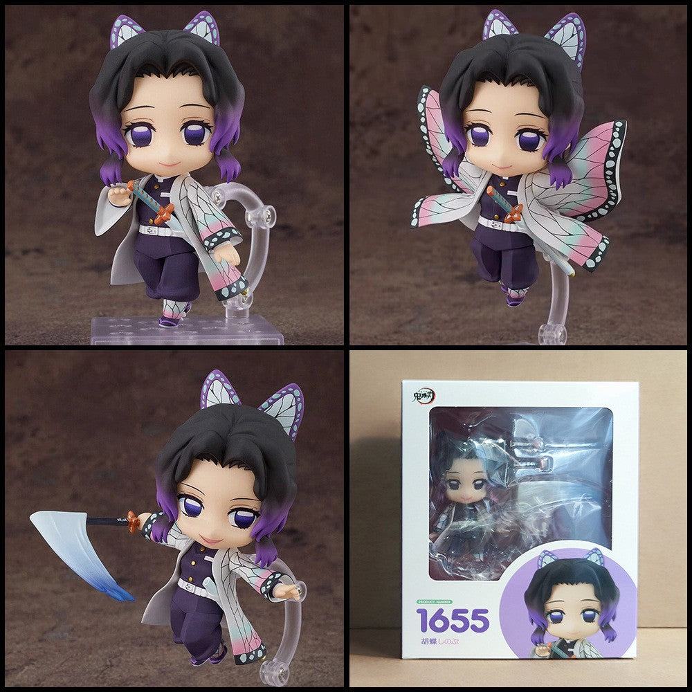 Anime Demon Slayer Series Tanjirou #1193 Nezuko #1334 Zenitsu #1361 Inosuke #1541 Kyoujurou Kochou Shinobu Conjunto de Bonecos e Estatuetas de Presente