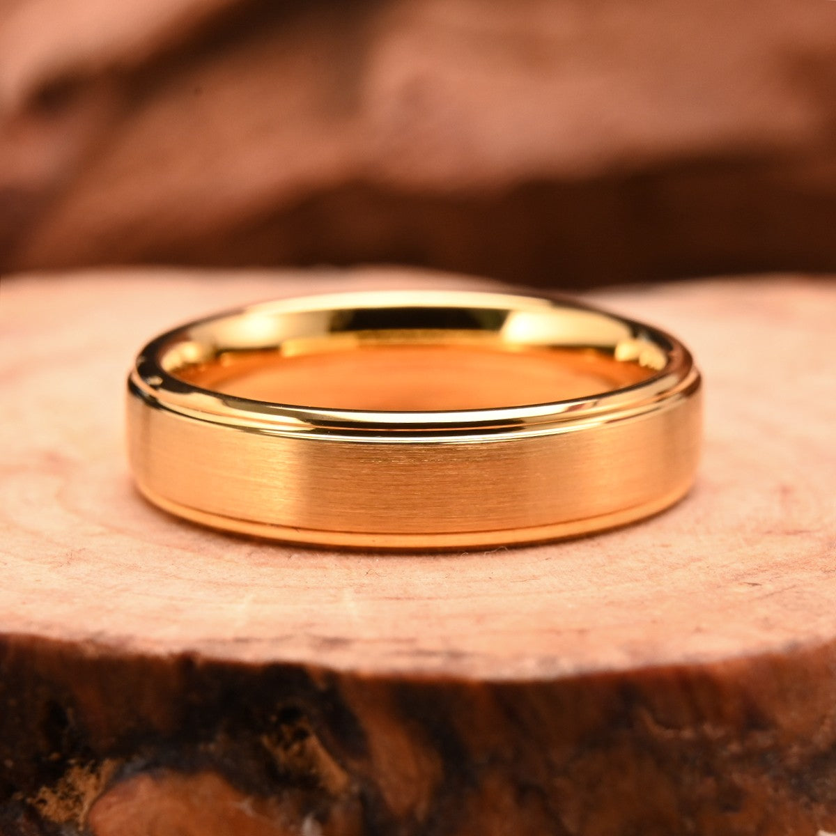 Aliança de tungstênio ouro 8MM/6MM masculina anéis de casamento anillos bague homme pareja de joias da moda alianças de noivado para casais presentes