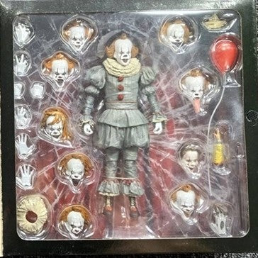 NECA As Muitas Faces de Pennywise Boneco Articulado Troca Rosto Pennywise Brinquedos Modelo Colecionável Presente de Aniversário