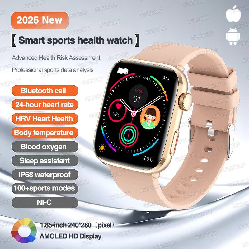 2025 Novo Para Xiaomi Redmi Watch 5 Chamada Bluetooth GPS Rastreamento NFC Frequência cardíaca IP68 À prova d'água Esporte Fitness Pulseira inteligente Unissex