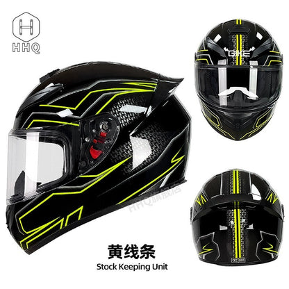 Novo capacete de moto Bluetooth para homens e mulheres, cobertura total, antiembaçante, capacete de moto integral