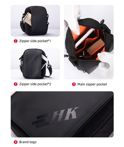 Heroic Knight Casual Men's Shoulder Bag 6.5" Phone Woman's Crossbody Bag Waterproof Men Chest Bag Outdoors Unisex Travel Pack