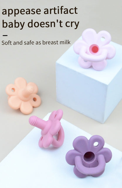 TYRY.HU Baby Newborn Soft Food Silicone Nipple Infant Safe Circle Type Nipples Toddler Pacifier Kids Teether Toy For Boy Girls