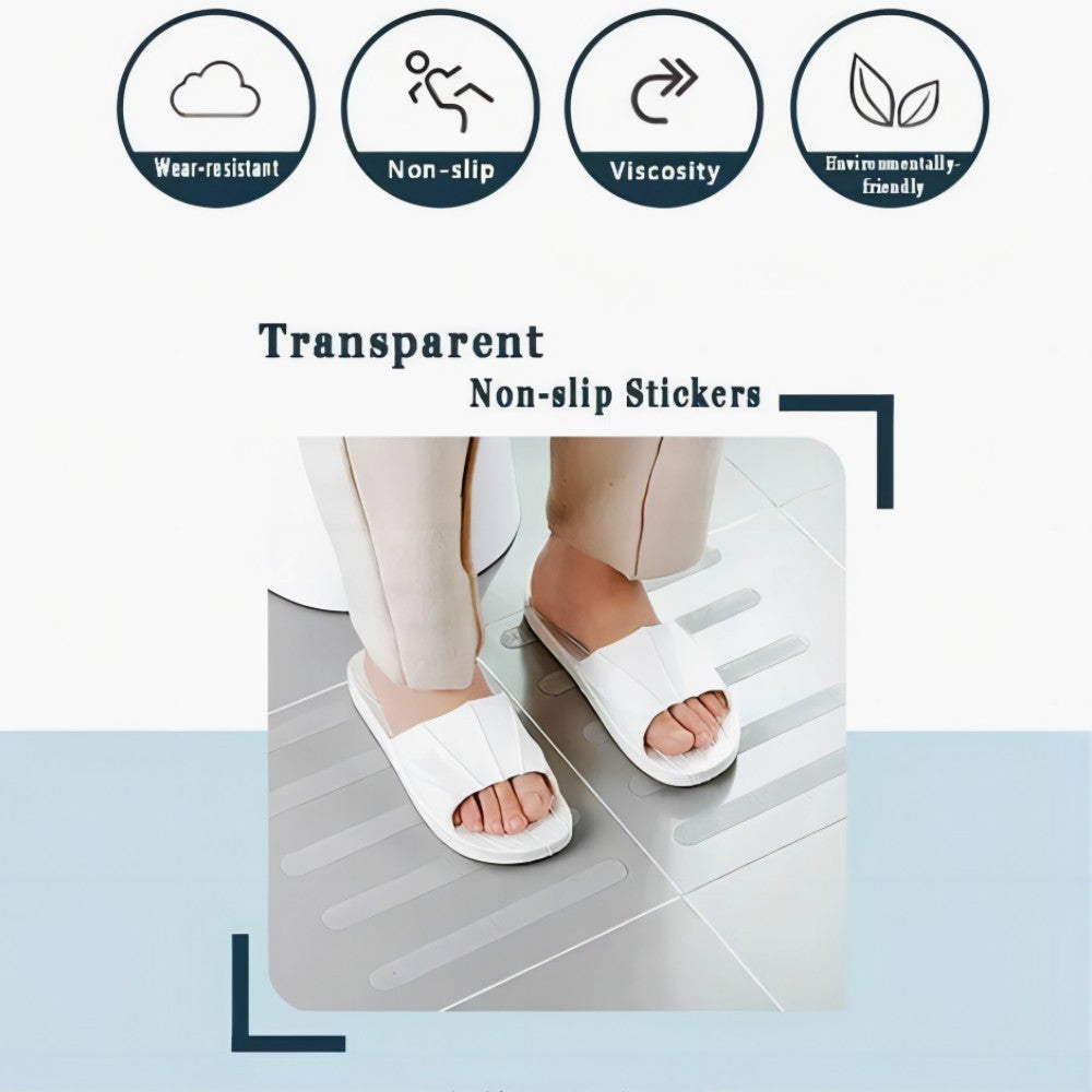 New Anti-Slip Strips Shower Stickers Bath Safety Strips Transparent Non Slip Strips Stickers for Bathtubs Showers Stairs Floors