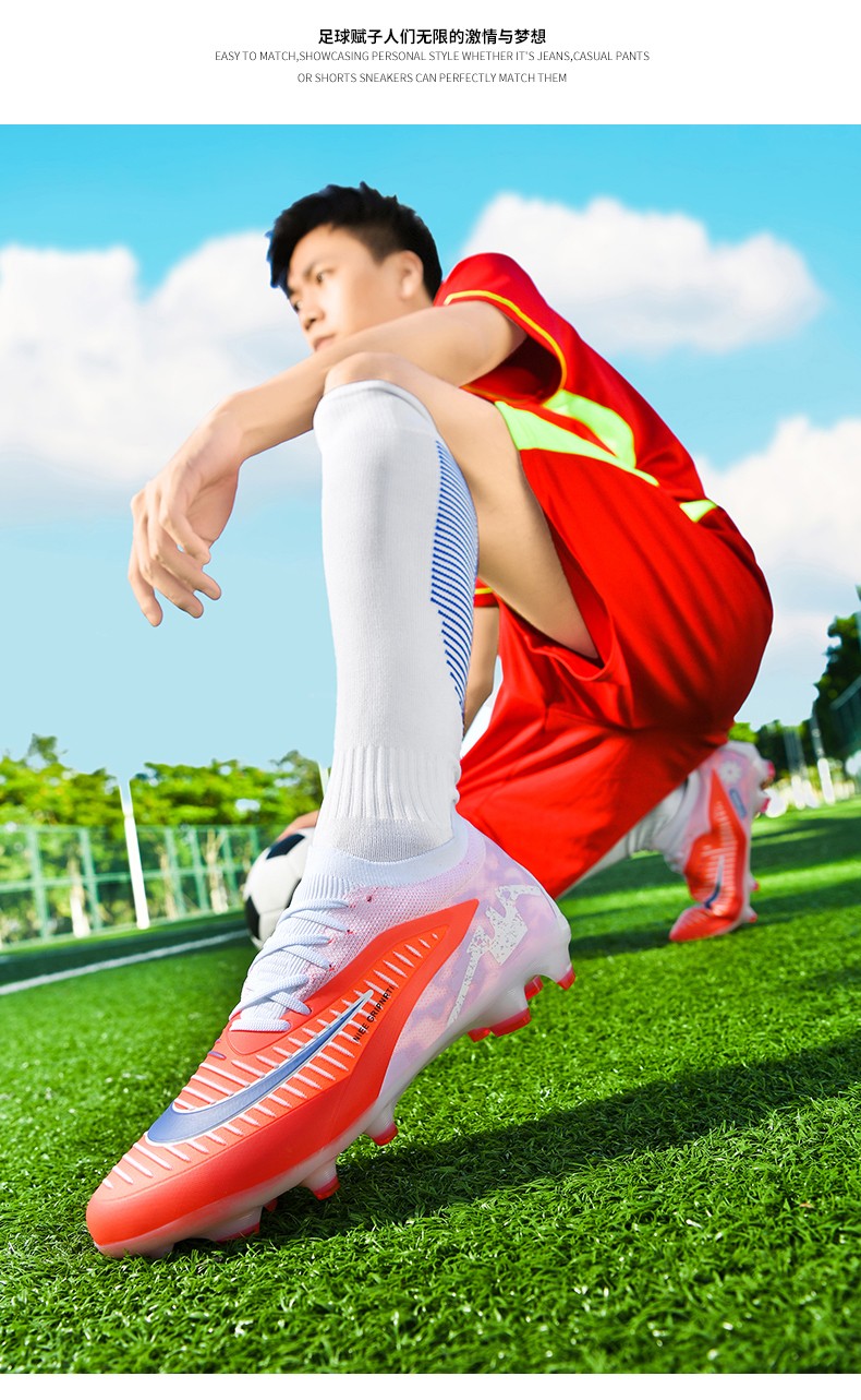 New Men Football Shoes High Quality Fast Soccer Shoes Society Cleats Professional Football Field Boots FG Sneaker Low Cut