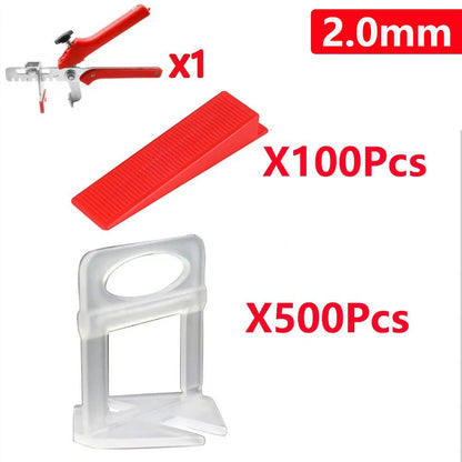 Sistema de Nivelamento de Azulejos Cunhas de Nivelamento Espaçadores de Alinhamento Nivelador Localizador de Espaçadores de Nível para Ajuste de Azulejos em Pisos e Paredes