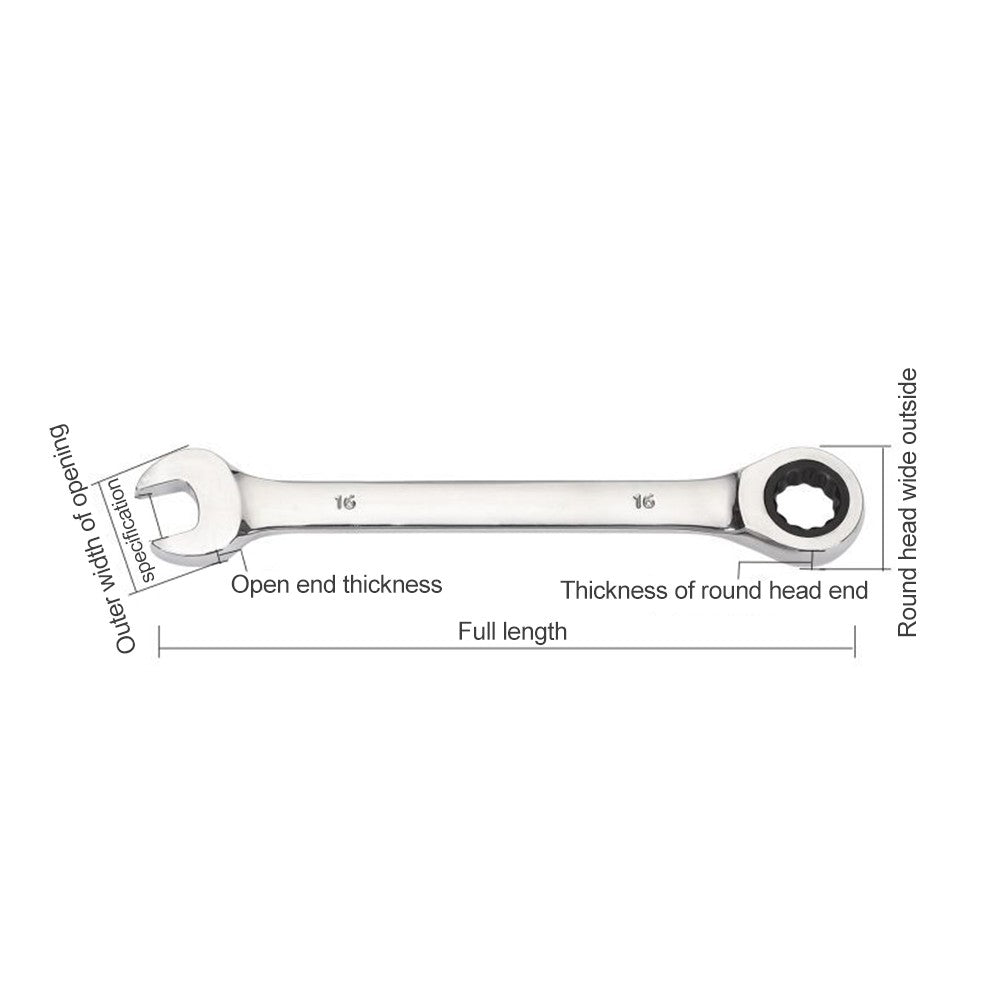 Chave Combinada Catraca Chaves de Boca Ferramenta de Anel de Engrenagem 6-7-8-9-10-11-12-13-14-15-16-17mm Chave Torx Universal Ferramentas de Reparo