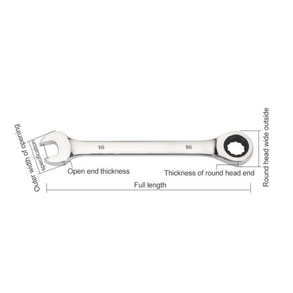 Chave Combinada Catraca Chaves de Boca Ferramenta de Anel de Engrenagem 6-7-8-9-10-11-12-13-14-15-16-17mm Chave Torx Universal Ferramentas de Reparo