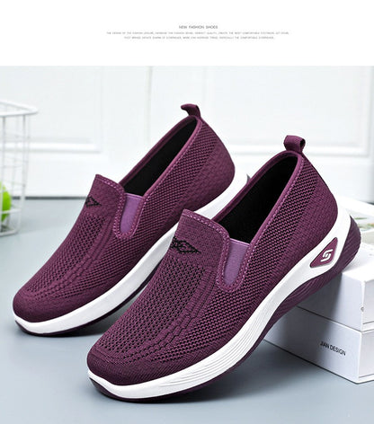 Women Casual Sports Shoes Breathable Lightweight Sneakers Anti-slip Flats Outdoor Running Walking Shoes Female Vulcanized Shoes