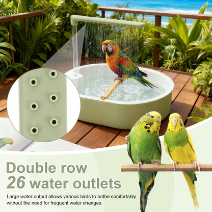 Parrot Automatic Shower Pet Bird Bath Cage Basin USB Elétrico Circulando Água Banheira para Pássaros Brinquedo Calopsita Agapornis