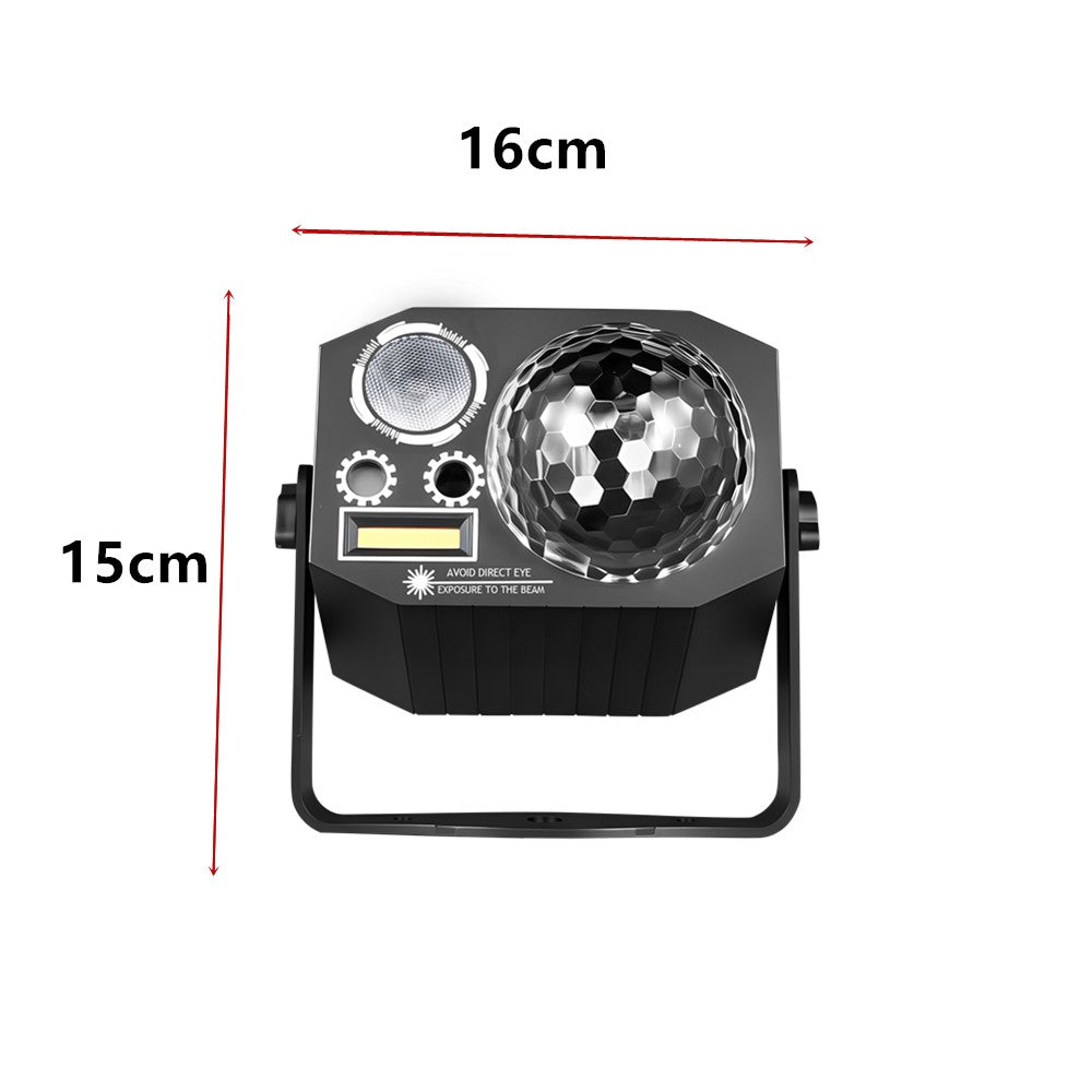 Dj Party Disco Ball Lights with Pattern and Sound Activated LED Stage Strobe Light Christmas Rave/Home Karaoke/Dance/Club Bar