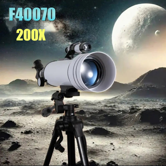 BORWOLF F40070M Professional Astronomical Telescope 200X Monocular 70MM Large-Aperture for Stargazing Moon And Bird Watching