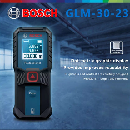 Medidor de Distância a Laser BOSCH GLM 30-23 Original Botão Duplo Alta Precisão Leve Tela Moderna Medição Sem Bateria