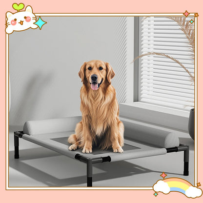 Cama Elevada Refrescante para Cães, Portátil e Lavável, Rede para Cães e Gatos, Cama Portátil para Cães com Tela Respirável