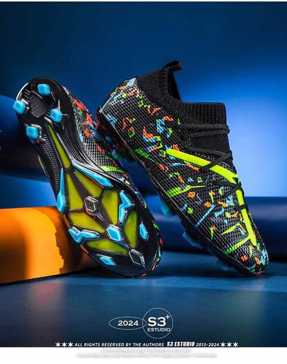Mens Football Field Boots Ultralight Turf Indoor Society Training Soccer Shoes Cleats for Kids Sneakers TF/FG Football Shoes