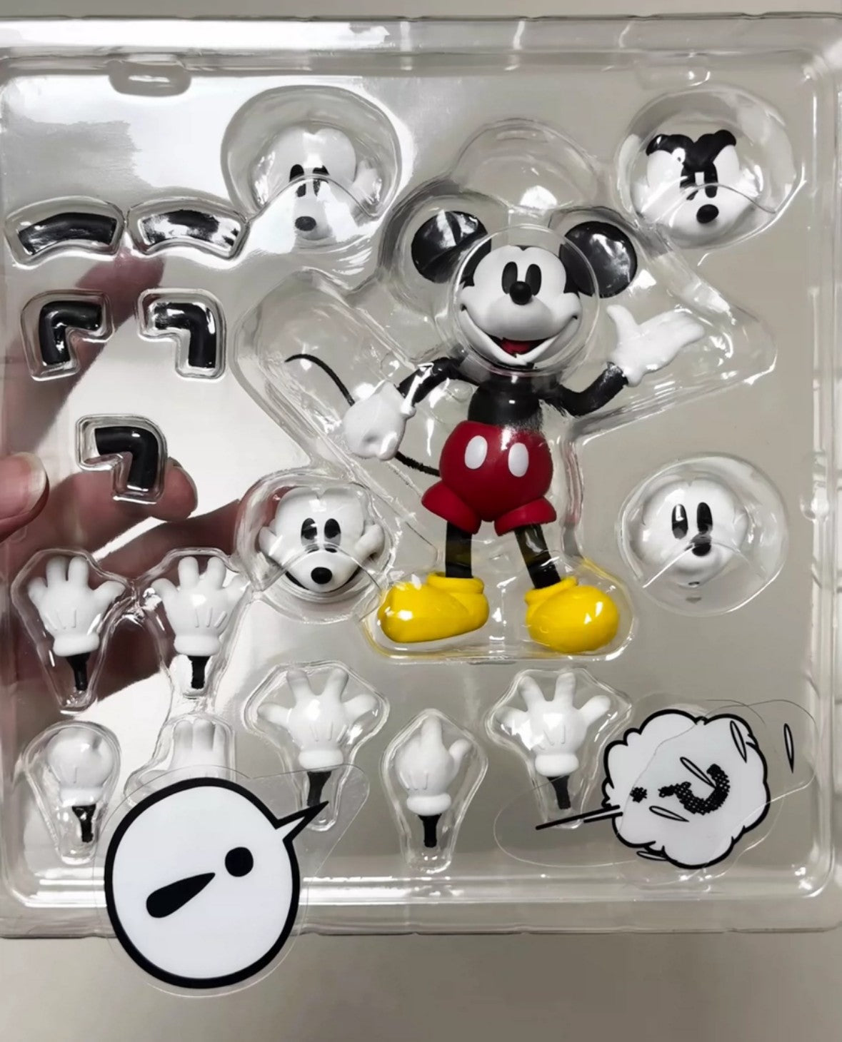 In Stock Original Disney 1936 Mickey Mouse Kaiyodo Revoltech Colorful Mickey Action Figures Anime Ornaments Collection Gifts Toy